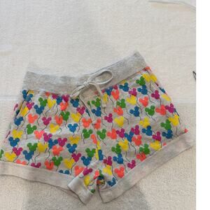 Disney Parks Shorts with Brightly Colored Mickey Balloons Size  M